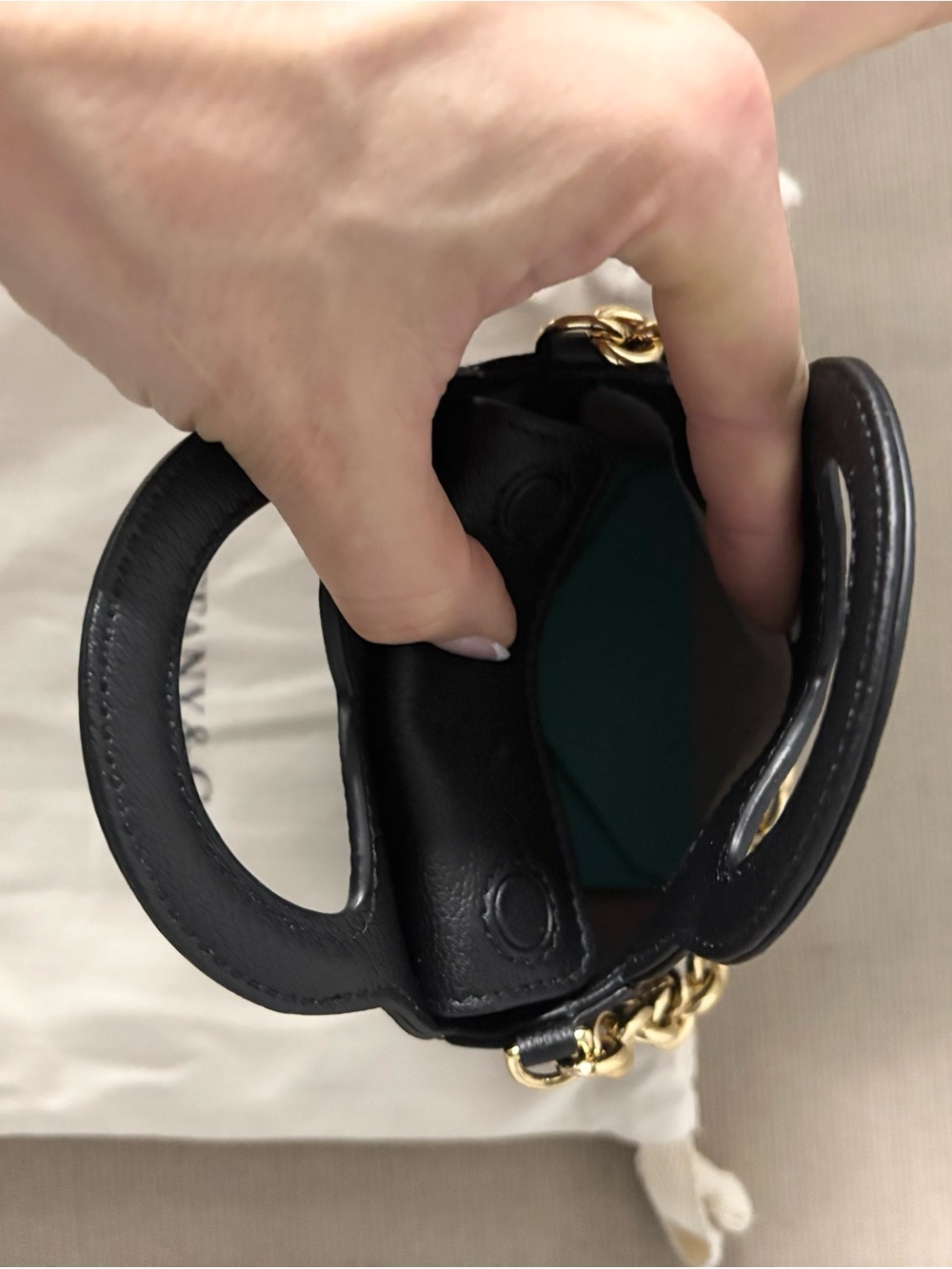 Tiffany & Co. Return to Tiffany Mini Heart Tote Bag | Black Leather | $1,750 - Picture 7 of 15